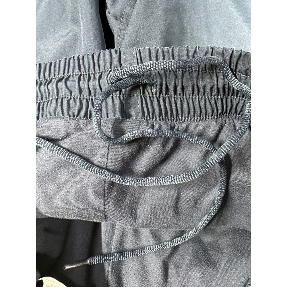 Vtg Nike Athletic Dept Jersey Lined Track Pants Navy White Piping‎ Windbreaker - Picture 13 of 14